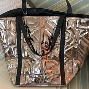DKNY metallic tote